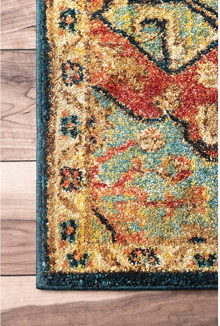 Nuloom Tabetha Tribal Medallion Area Rug, Green 4 Nuloom Tabetha Tribal Medallion Area Rug, Green