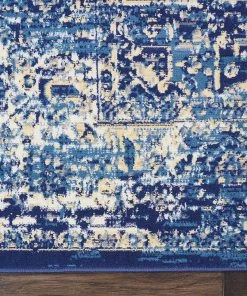 NOUR Navy Blue Distressed Persian Area Rugs All Area Rugs And Runners