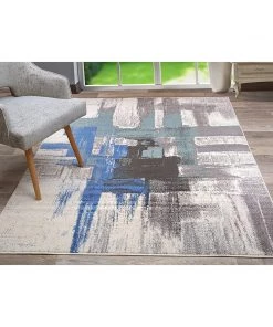 WRG Abstract Blue Gray Ivory Area Rug All Area Rugs And Runners 10 WRG Abstract Blue Gray Ivory Area Rug All Area Rugs And Runners