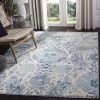 FAS Floral Cream/Turquoise Soft Area Rugs