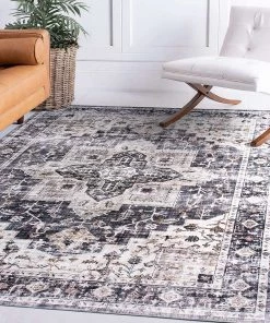 Rugshop Bohemian Distressed Machine Washable Area Rug