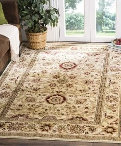 Modern Rugs And Decor Premium Lyndhurst Traditional Oriental Ivory Red Soft Area Rug