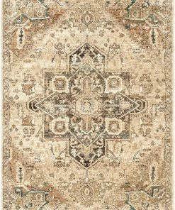 Modern Rugs And Decor Tabetha Tribal Medallion Area Rug, Tan