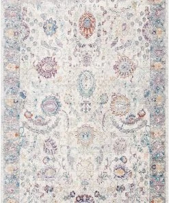 Safavieh Illusion Collection ILL703F Vintage Distressed Viscose Area Rug, Rose / Cream All Area Rugs And Runners
