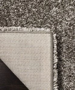 FAS Gray Soft Plush Shag Area Rug