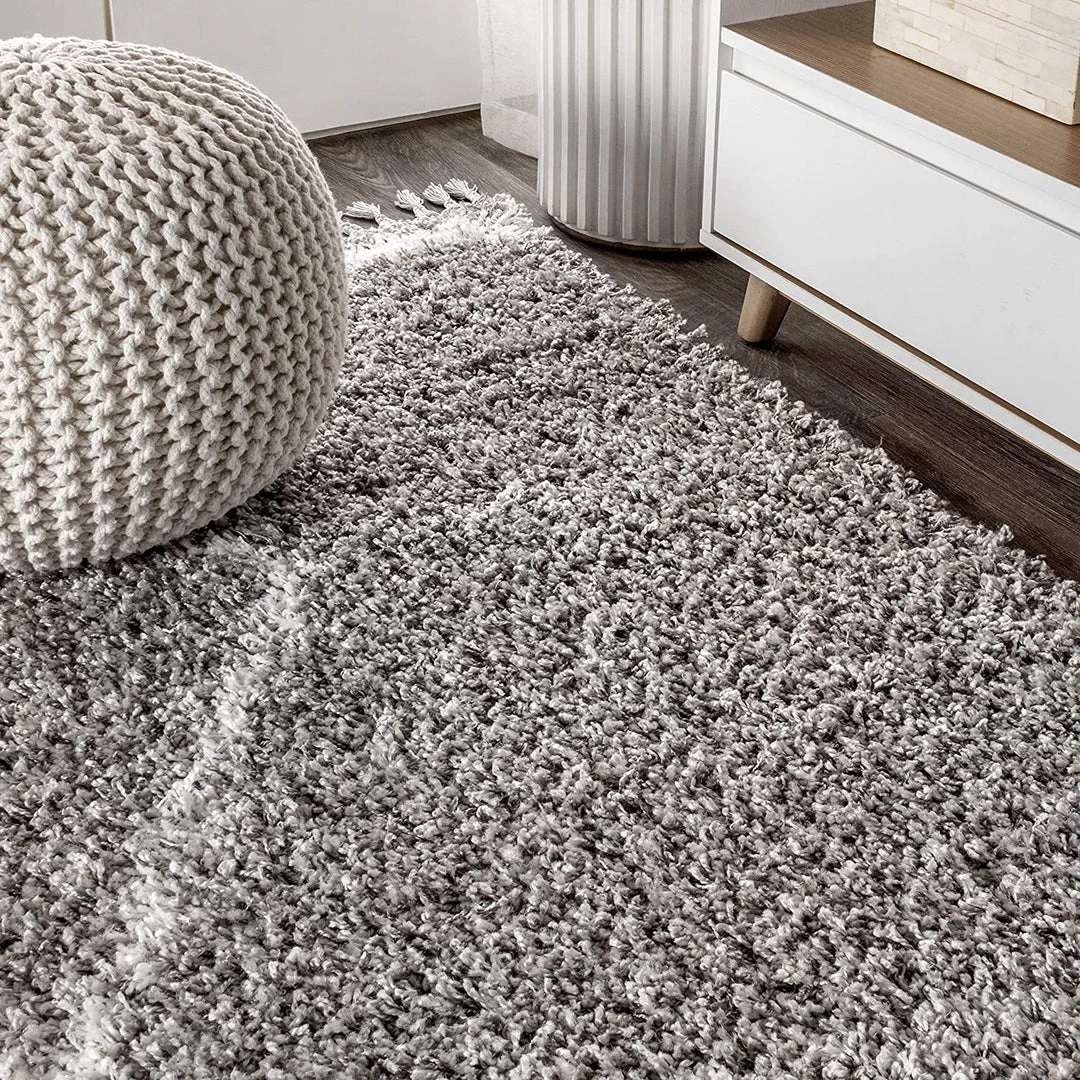 Jonathan All Area Rugs And Runners Mercer Plush Tassel Moroccan Tribal Geometric Trellis Area Rugs, Denim Blue/Cream 7 Jonathan All Area Rugs And Runners Mercer Plush Tassel Moroccan Tribal Geometric Trellis Area Rugs, Denim Blue/Cream