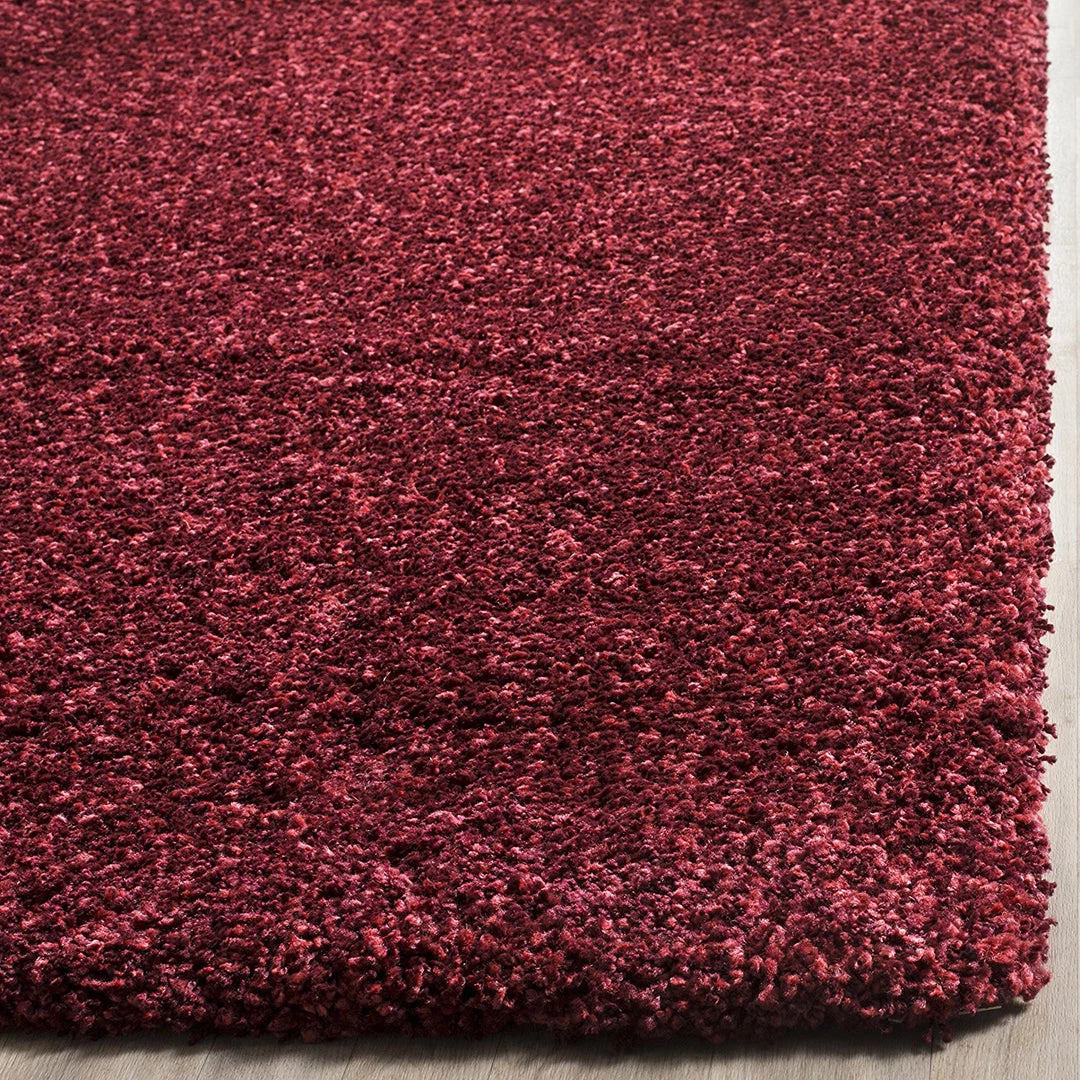 WRG Cozy Soft Thick Maroon Shag Area Rug 2-inch Pile Height All Area Rugs And Runners 2 WRG Cozy Soft Thick Maroon Shag Area Rug 2-inch Pile Height All Area Rugs And Runners