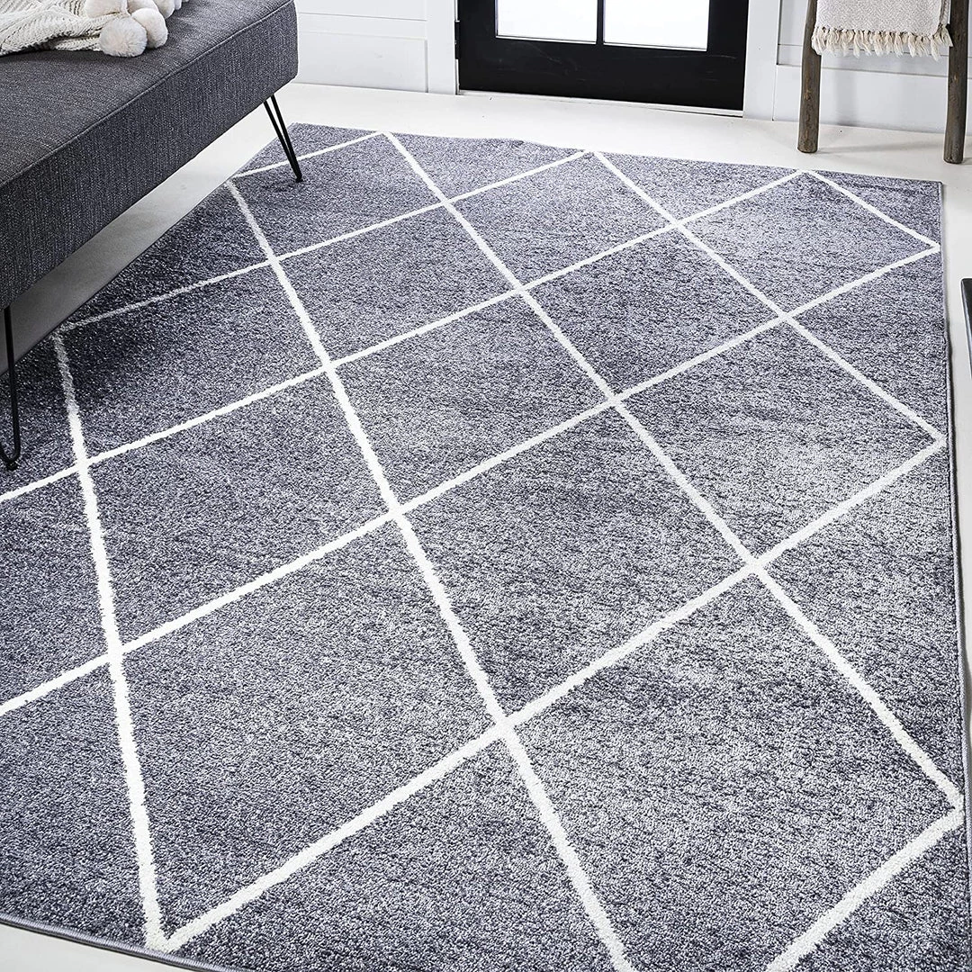 JONATHAN Y Minimalist Diamond Trellis Soft Area Rug Bedroom Kitchen Multi/White All Area Rugs And Runners 10 JONATHAN Y Minimalist Diamond Trellis Soft Area Rug Bedroom Kitchen Multi/White All Area Rugs And Runners