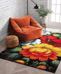 Well Woven All Area Rugs And Runners Nocturne Multicolor Modern Floral Area Rug