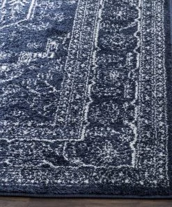 FAS All Area Rugs And Runners Oriental Vintage Distressed Medallion Navy/Ivory Soft Area Rug 10 FAS All Area Rugs And Runners Oriental Vintage Distressed Medallion Navy/Ivory Soft Area Rug