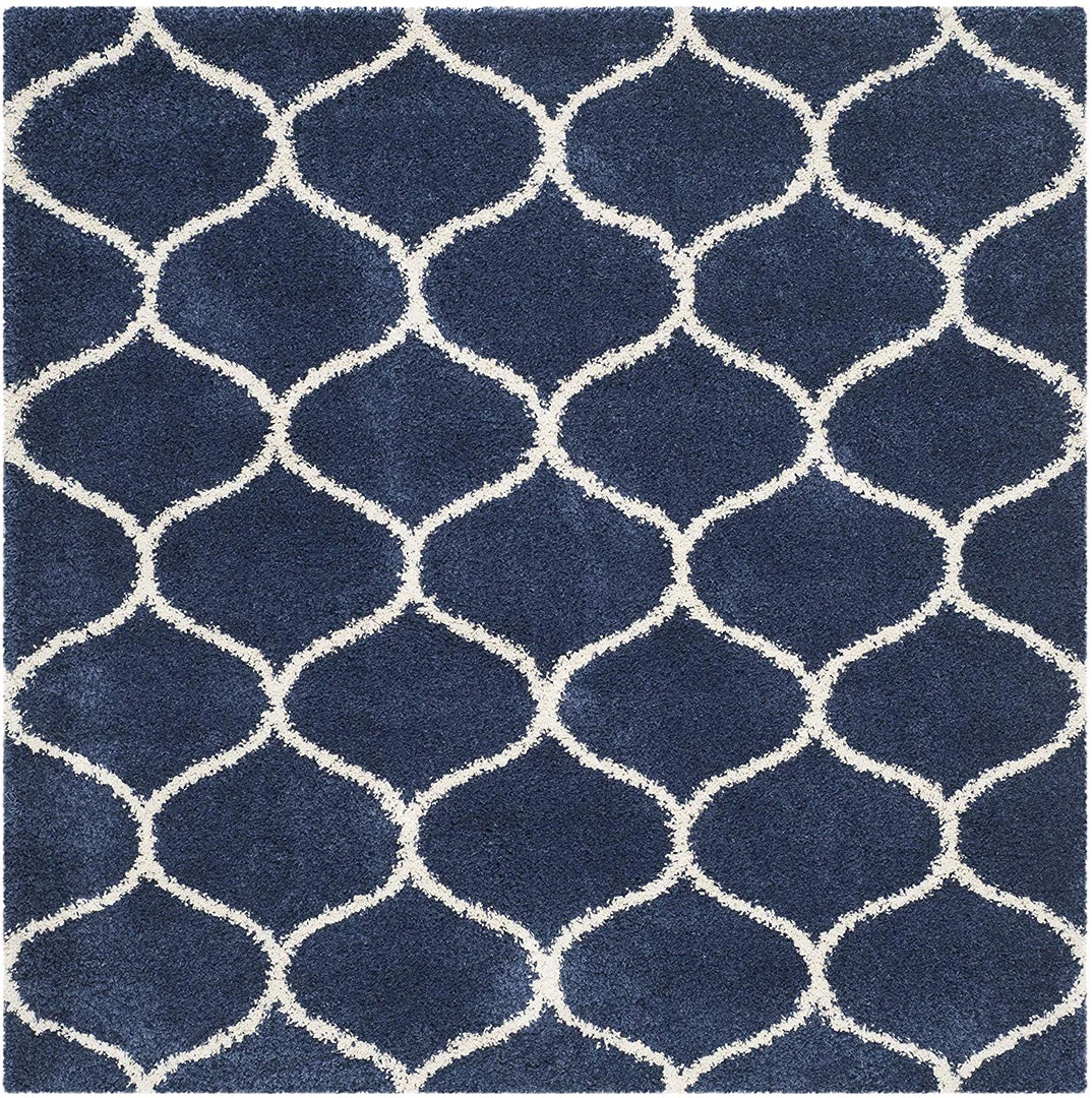 FAS All Area Rugs And Runners Moroccan Pattern Navy Ivory Plush Shag Area Rug 5 FAS All Area Rugs And Runners Moroccan Pattern Navy Ivory Plush Shag Area Rug