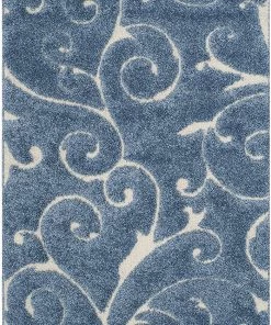 FAS Premium Swirl Thick Plush Light Blue/cream Area Shag Rug 13 FAS Premium Swirl Thick Plush Light Blue/cream Area Shag Rug