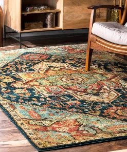 Nuloom Tabetha Tribal Medallion Area Rug, Green