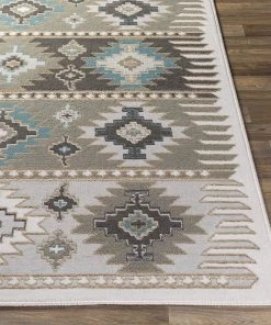 Artistic South Western Soft Area Rug Gray/Blue All Area Rugs And Runners