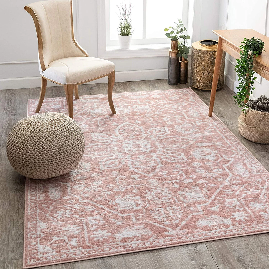 Well Woven All Area Rugs And Runners Dazzle Vintage Medallion Blush Soft Area Rug 1 Well Woven All Area Rugs And Runners Dazzle Vintage Medallion Blush Soft Area Rug