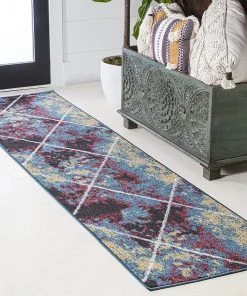 JONATHAN Y Minimalist Diamond Trellis Soft Area Rug Bedroom Kitchen Multi/White All Area Rugs And Runners 54 JONATHAN Y Minimalist Diamond Trellis Soft Area Rug Bedroom Kitchen Multi/White All Area Rugs And Runners