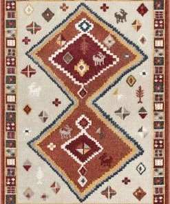 Well Woven Moroccan Medallion Area Rug Red All Area Rugs And Runners