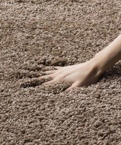 FAS Dark Beige Soft Plush Shag Area Rug All Area Rugs And Runners