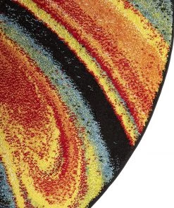 FAS All Area Rugs And Runners Abstract Multi-color Soft Area Rugs