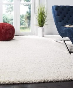 FAS Ivory Soft Plush Shag Area Rug All Area Rugs And Runners