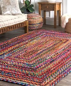 FAS Hand Braided Multi Soft Area Rugs All Area Rugs And Runners