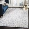 Modern Rugs And Decor All Area Rugs And Runners Damask Handmade Premium Wool Area Rug, Blue / Ivory