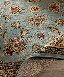 WRG All Area Rugs And Runners Traditional Sage Green Floral Area Rug