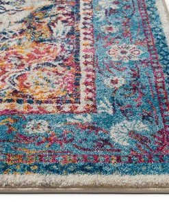 WW All Area Rugs And Runners Multi-color Vintage Medallion Area Rugs