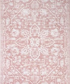 Well Woven All Area Rugs And Runners Dazzle Vintage Medallion Blush Soft Area Rug