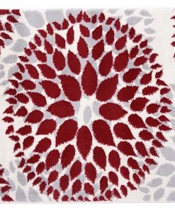 WRG Floral Gray/Grey Red Area Rug All Area Rugs And Runners