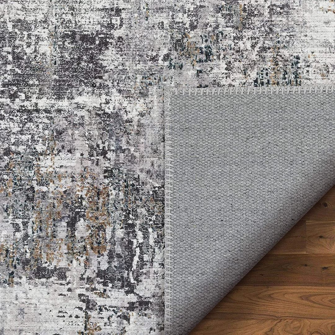Unique Loom All Area Rugs And Runners Arcata Grey Machine Washable Contemporary Abstract Distressed Area Rug 4 Unique Loom All Area Rugs And Runners Arcata Grey Machine Washable Contemporary Abstract Distressed Area Rug