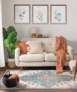 Modern Rugs And Decor Estin Multi Blue Ivory Vintage Distressed Boho Soft Area Rug 13 Modern Rugs And Decor Estin Multi Blue Ivory Vintage Distressed Boho Soft Area Rug