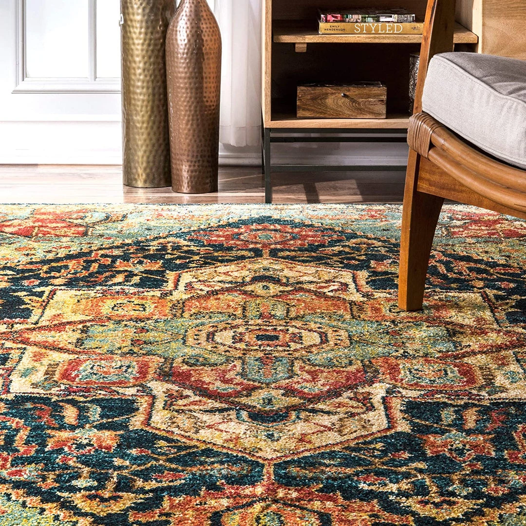 Nuloom Tabetha Tribal Medallion Area Rug, Green 3 Nuloom Tabetha Tribal Medallion Area Rug, Green