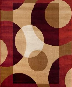 WRG Multi-Color Modern Circles Soft Area Rug All Area Rugs And Runners