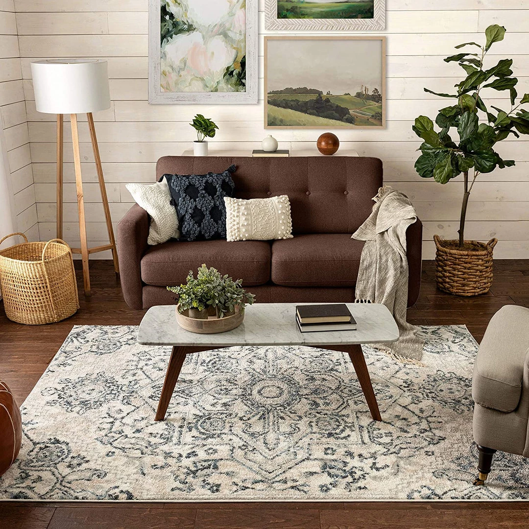 Well Woven Carpi Blue & Grey Oriental Medallion Area Rug All Area Rugs And Runners 4 Well Woven Carpi Blue & Grey Oriental Medallion Area Rug All Area Rugs And Runners