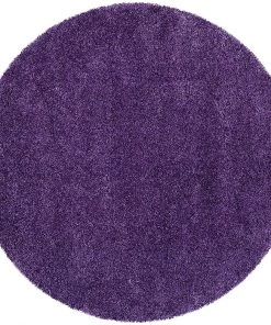 FAS Purple Soft Plush Shag Area Rug