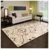 SUP Beautiful Floral Beige Area Rug