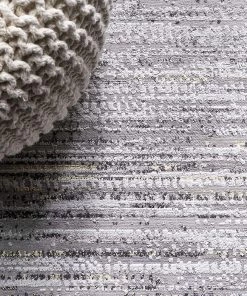 Jonathan All Area Rugs And Runners Loom Modern Strie Gray/Black . Soft Area Rug