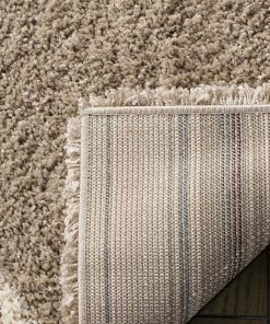 FAS Diamond Trellis Beige/Ivory Soft Plush Shag Area Rug 2-inch Thick All Area Rugs And Runners