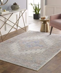 Artistic Olena Soft Area Rug Blush/Gray All Area Rugs And Runners