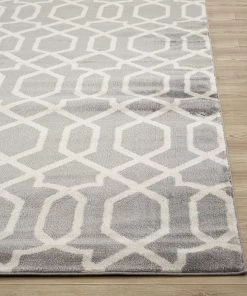 WRG All Area Rugs And Runners Gray Off-White Trellis Soft Area Rug 8 WRG All Area Rugs And Runners Gray Off-White Trellis Soft Area Rug