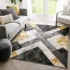 Well Woven All Area Rugs And Runners Rheta Blue Modern Geometric Stripes & Angles Pattern Area Rug