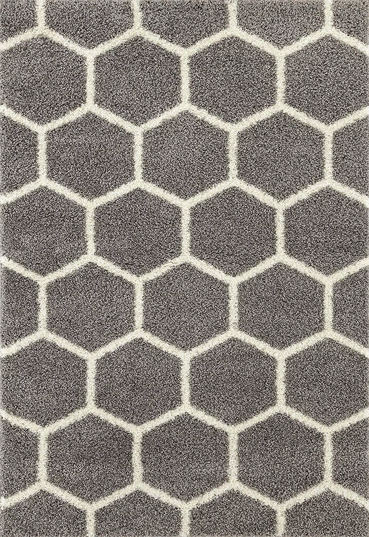 WRG Cozy Geometric Shag Gray Area Rug All Area Rugs And Runners 2 WRG Cozy Geometric Shag Gray Area Rug All Area Rugs And Runners