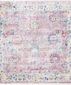 Safavieh Illusion Collection ILL703F Vintage Distressed Viscose Area Rug, Rose / Cream All Area Rugs And Runners
