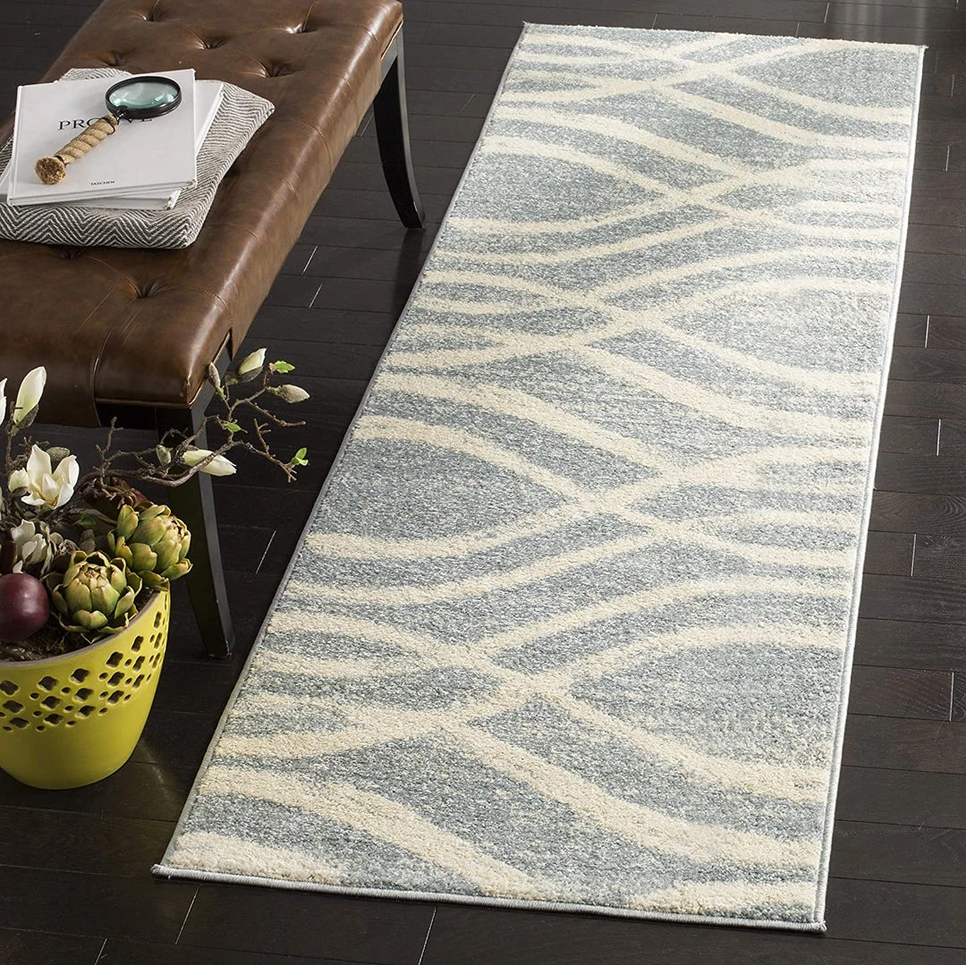 Modern Rugs And Decor All Area Rugs And Runners Modern Wave Distressed Area Rug, Cream / Slate 6 Modern Rugs And Decor All Area Rugs And Runners Modern Wave Distressed Area Rug, Cream / Slate