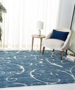 FAS Premium Swirl Thick Plush Light Blue/cream Area Shag Rug 19 FAS Premium Swirl Thick Plush Light Blue/cream Area Shag Rug
