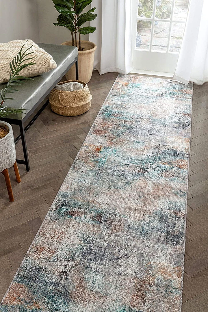 Ww Amesti Light Blue All Area Rugs And Runners Light Blue Machine Washable Contemporary Abstract Distressed Soft Rug 9 Ww Amesti Light Blue All Area Rugs And Runners Light Blue Machine Washable Contemporary Abstract Distressed Soft Rug