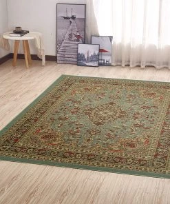 WRG Persian Oriental Design Sage Green Non-Skid Area Rugs All Area Rugs And Runners