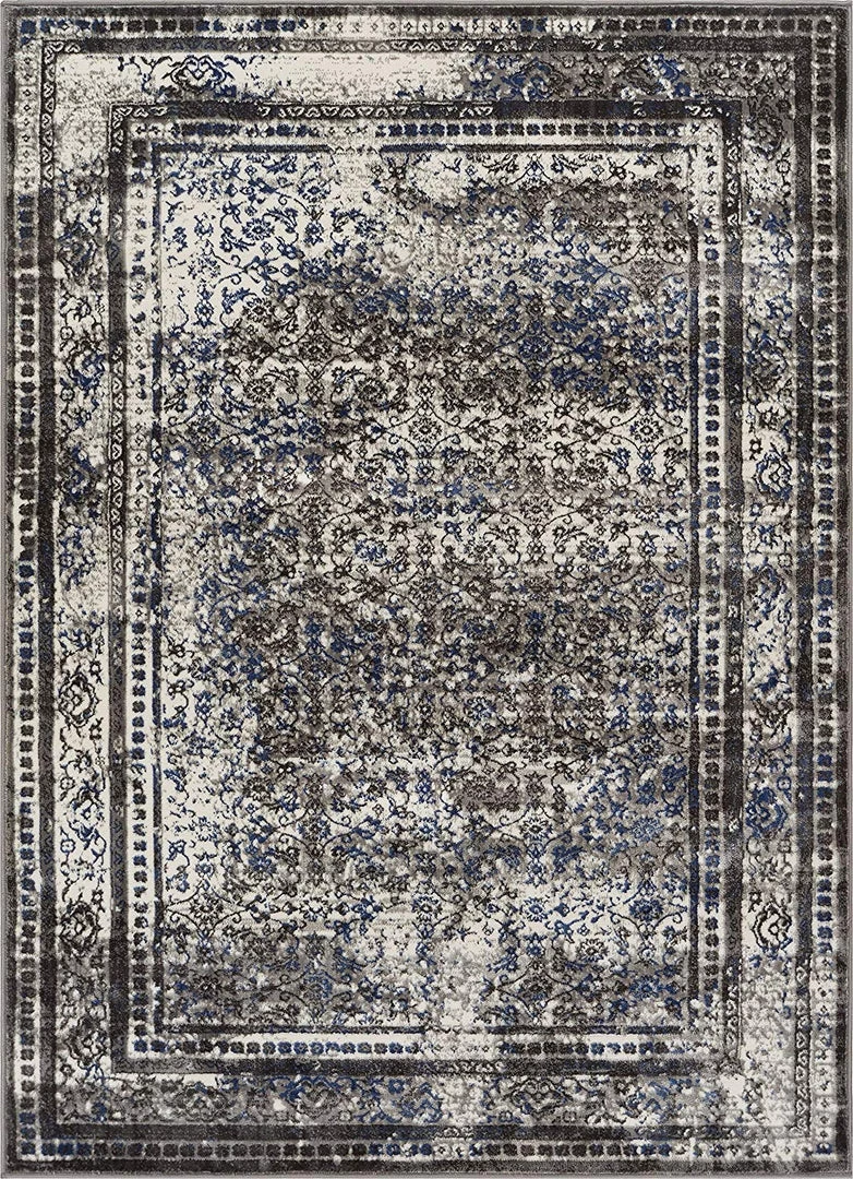 Well Woven Mante Grey & Blue Modern Sarouk Vintage Modern Distressed Persian Design Grey Blue Area Rug All Area Rugs And Runners 3 Well Woven Mante Grey & Blue Modern Sarouk Vintage Modern Distressed Persian Design Grey Blue Area Rug All Area Rugs And Runners