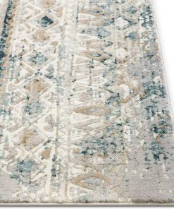 Well Woven Sella Beige & Blue Vintage Tribal Area Rug